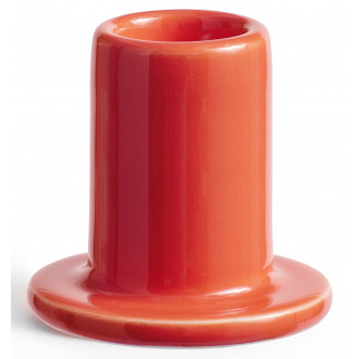 Tube candleholder small - warm red