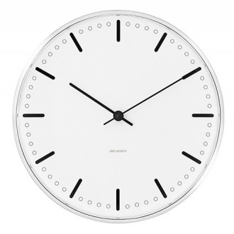 21cm - City hall wall clock - white