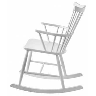 blanc - fauteuil à bascule J52G