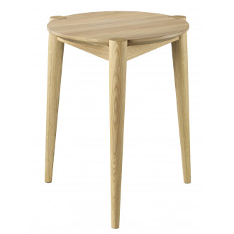 J160 stool Søs - Ø35xH45cm - natural oak