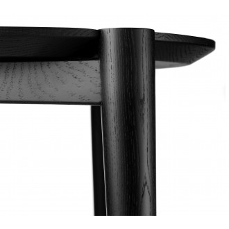 Table Søs D102 - Ø70xH43cm - chêne noir