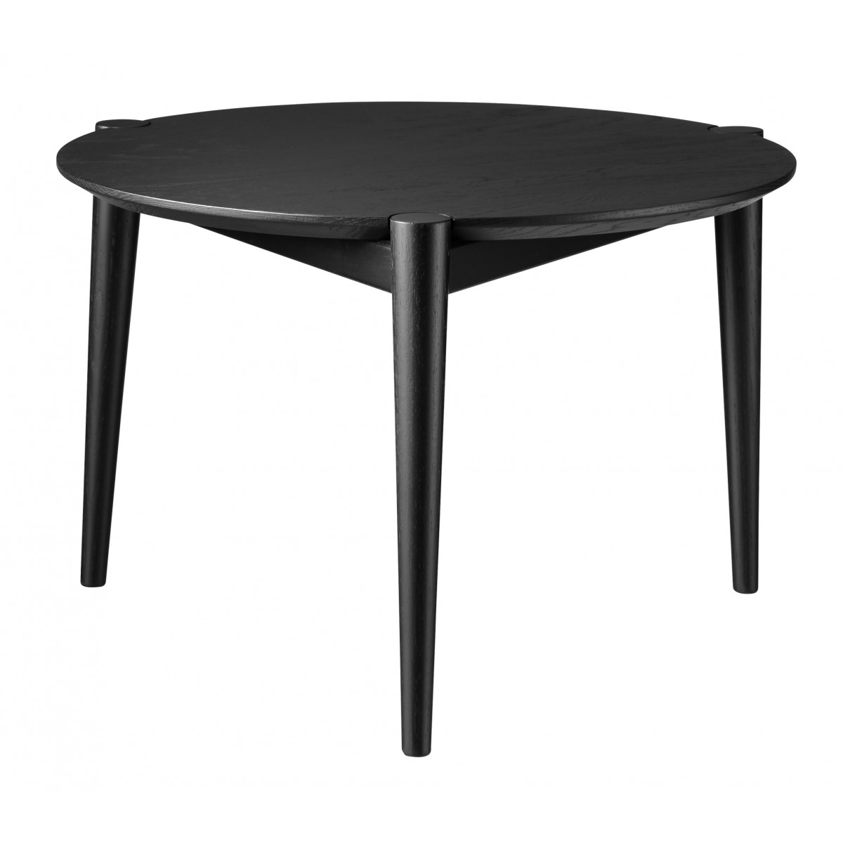 Table Søs D102 - Ø55xH37cm - chêne noir