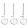 Glass apple clear 3set - Christmas decorations - 1059739