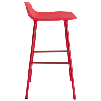 Form Barstool - Bright red - 65 cm or 75 cm