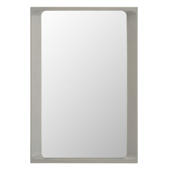 Arced Mirror small - Light grey