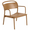 fauteuil lounge orange brûlé - Linear Steel