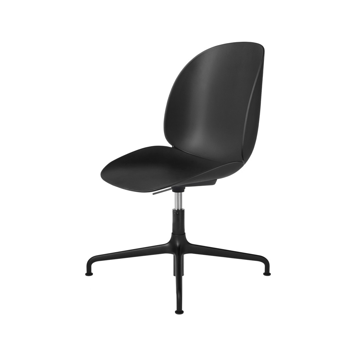Beetle Meeting chair, Height Adjustable – Without castor – Black shell