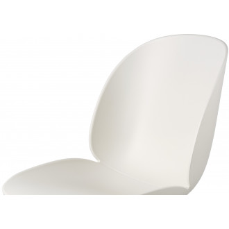 Beetle Meeting chair, Height Adjustable – With castors – Alabaster white shell