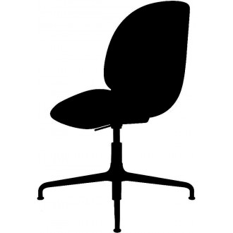 Chaise de bureau Beetle, Hauteur réglable – Sans roulette – Coque bois + intérieur rembourrée