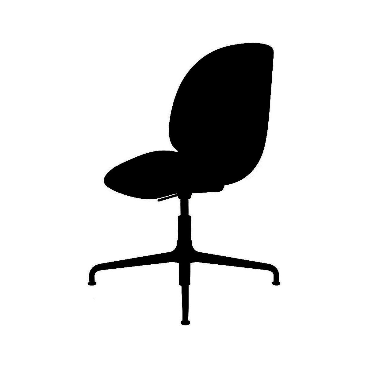 Chaise de bureau Beetle, Hauteur réglable – Sans roulette – Coque bois + intérieur rembourrée