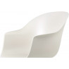 Chaise de bureau Bat, Hauteur réglable – Sans roulettes – Coque alabaster white