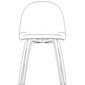 Gubi dining chair 3D - wood...