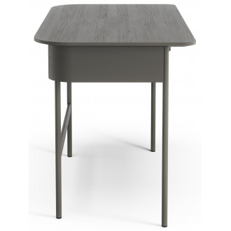 Luna desk with drawer - hurricane grey oak