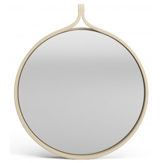 Comma mirror - natural ash - Ø40 cm