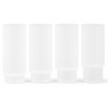 4 x frosted long drink glasses Ripple