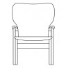 with upholstery - Domus lounge chair