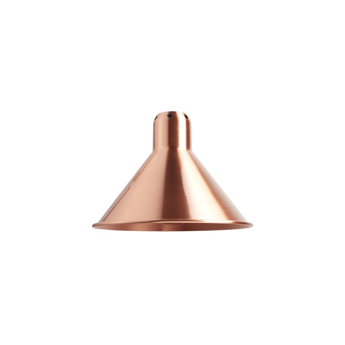 copper / copper inside conic L - shade