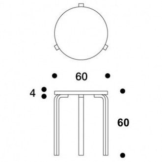 Ø60 x H60 cm - Table 90C