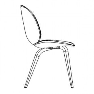 plastic Beetle chair -...