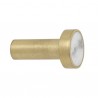 SOLD OUT - S - brass/stone hook - white marble