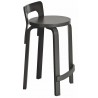 black lacquered birch - K65 high chair