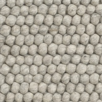 170x240cm - soft grey - Peas rug