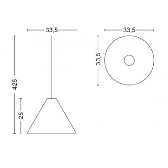 Ø33,5cm (M) - abat-jour uniquement - suspension 30 degrees
