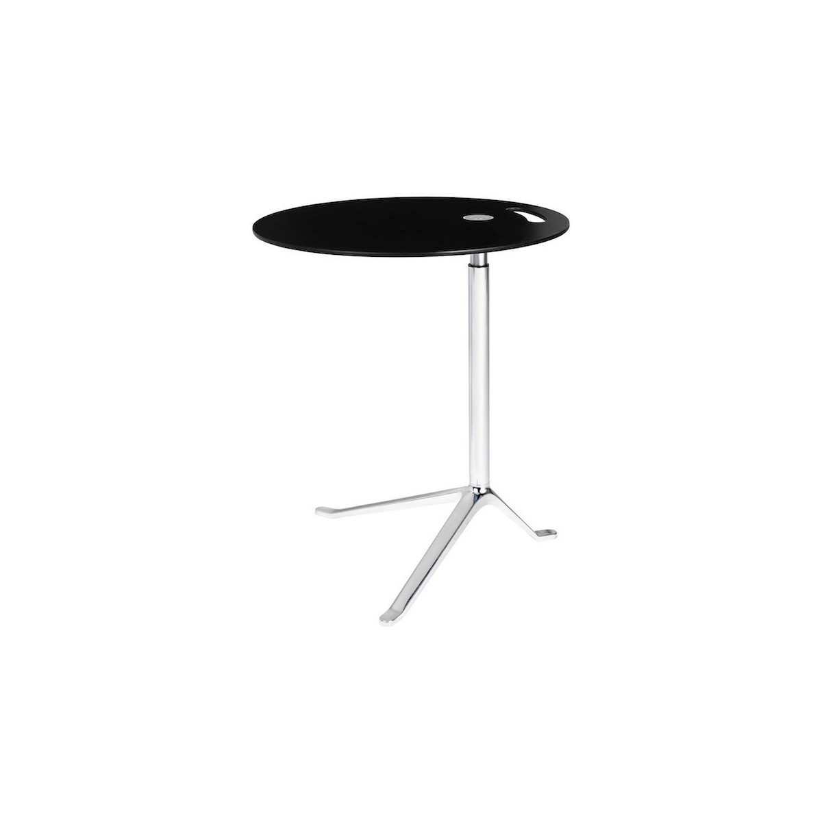 KS11 Little Friend table (Adjustable height) – Black / Chromed