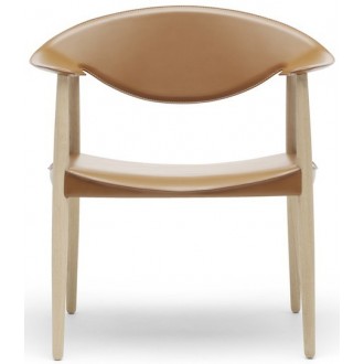 oiled oak + natural leather - Metropolitan LM92P chair