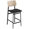 H65cm - Steelcut 190 + black/oak - Loft counter stool