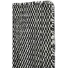 ÉPUISÉ HAY - 170x240cm - noir - tapis Moiré Kelim