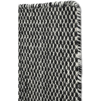 SOLD OUT 200x300cm - black - Moiré Kelim rug