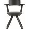 KG002 - black/white + asphalt - Rival chair