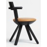 KG002 - caramel leather + asphalt - Rival chair