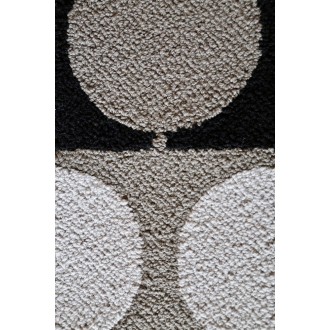 175x175 cm - gris/noir - tapis Circle