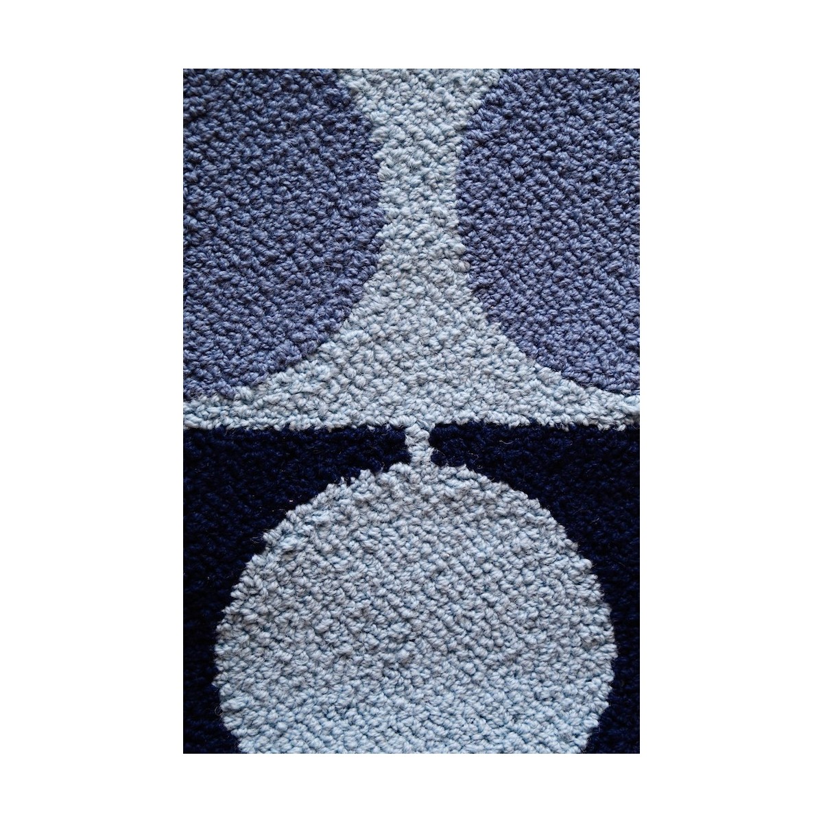175x175 cm - blue/navy - Circle rug