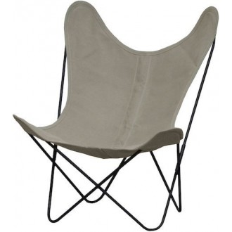 (SOLD OUT) linen - black structure - AA Butterfly chair