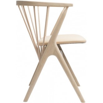 Spectrum Honey Sorensen leather + soaped oak - Sibast 8 chair