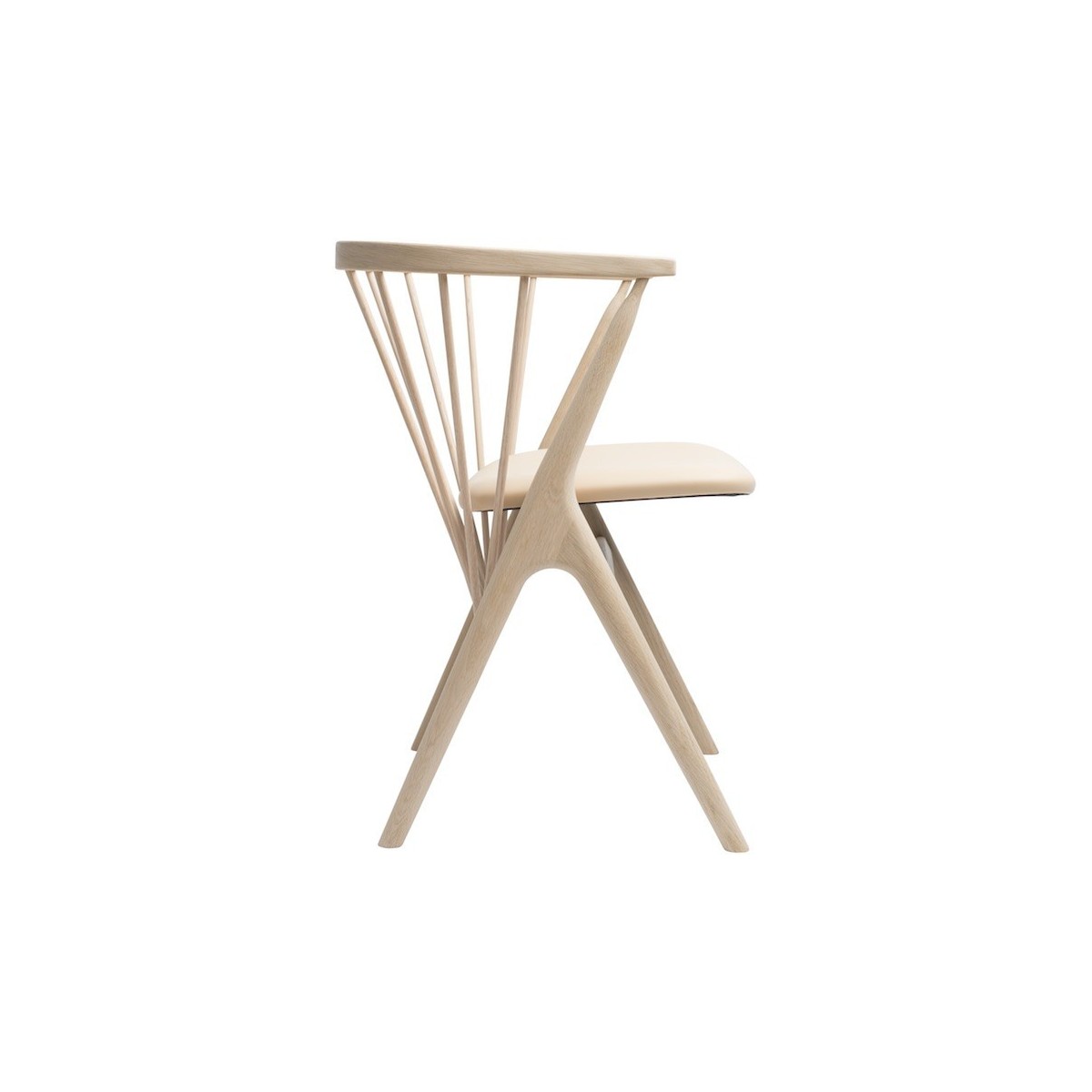 Spectrum Honey Sorensen leather + soaped oak - Sibast 8 chair