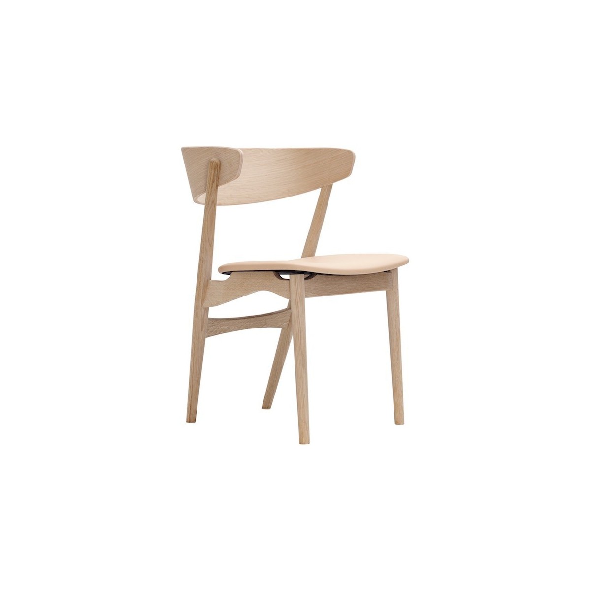 Spectrum Honey Sørensen leather + soaped oak - Sibast 7 chair