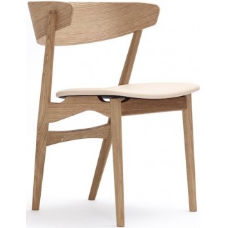 Spectrum Honey Sørensen leather + oiled oak - Sibast 7 chair