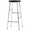 H75 - black oak + chromed steel - Cornet bar stool