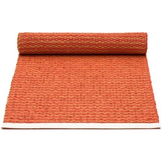 36x60cm - orange pâle / rouge corail - chemin de table Mono