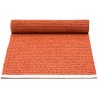 36x60cm - orange pâle / rouge corail - chemin de table Mono