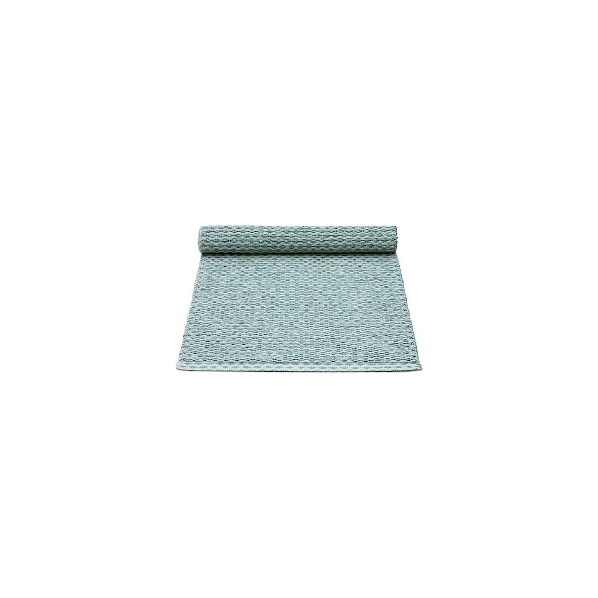 36x80cm - bleu azur métallique / turquoise pâle - chemin de table Svea