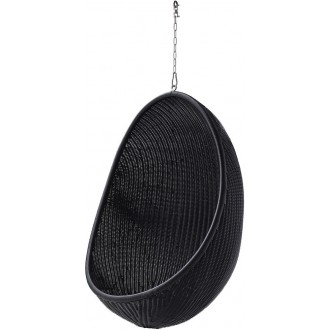 fauteuil Egg suspendu - noir -  version extérieure