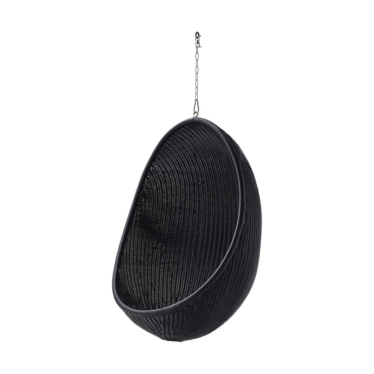 fauteuil Egg suspendu - noir -  version extérieure