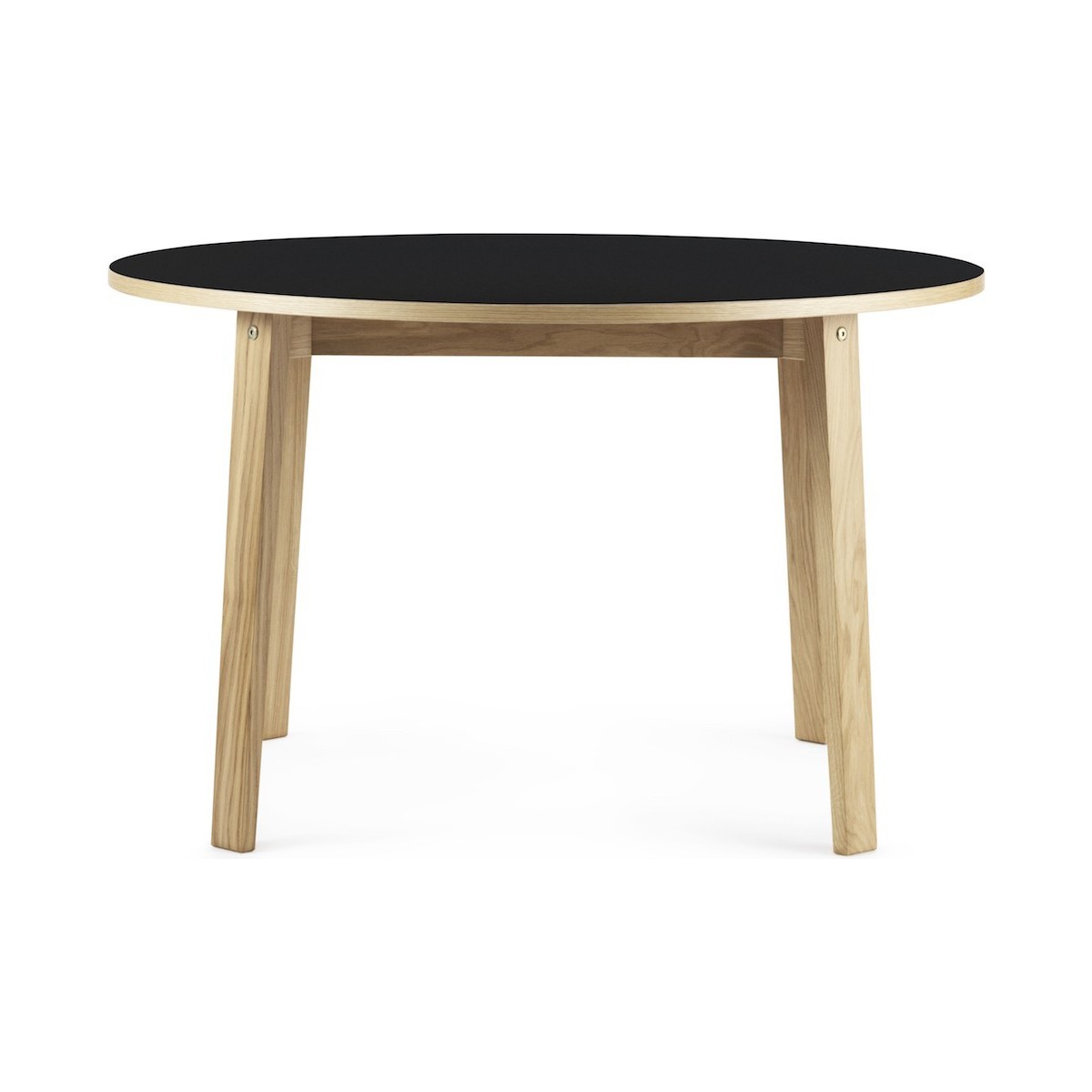 black - Ø120cm - round dining Slice table