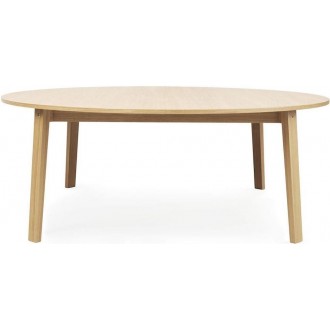 oak - Ø200cm - round dining Slice table