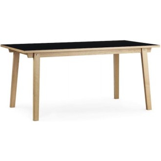 black - 84x160cm - rectangular dining Slice table